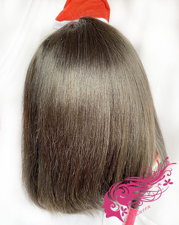 Csqueen Raw Straight hair BOB Wig 13*4 Transparent Lace Frontal BOB WIG 100% Human Hair 180%density